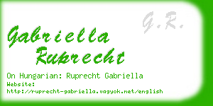 gabriella ruprecht business card